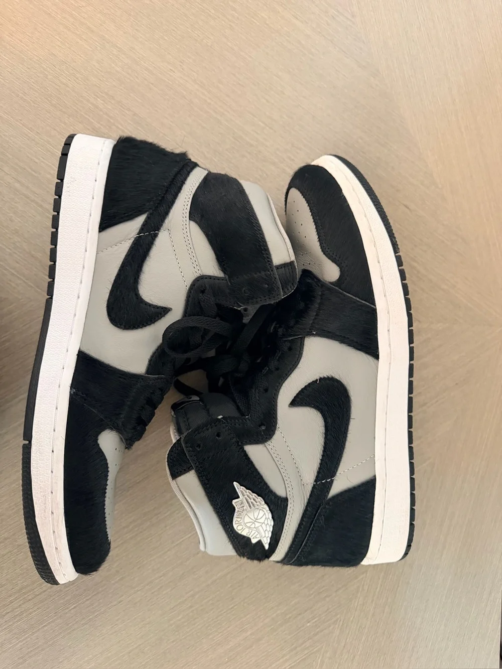 Nike Air Jordan 1 High Black and Grey Sneakers